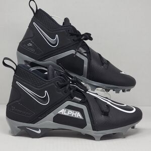 Nike Alpha Menace Pro 3 Shadow Black Iron Football Cleats CT6649-010 Men Size 13